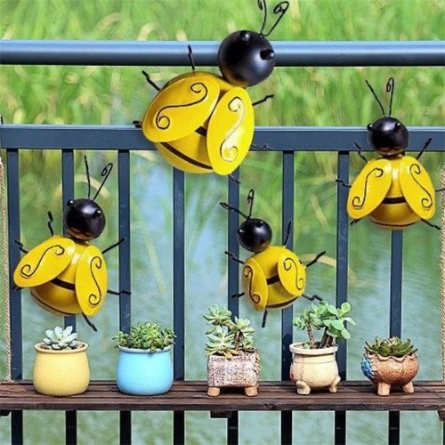 4pcs metal bumble bee - 4pcs,