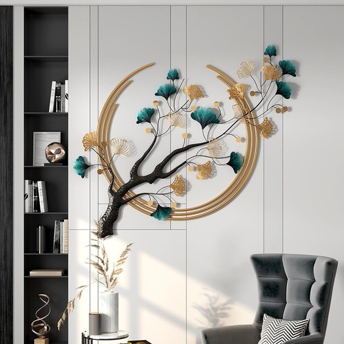 Ginkgo leaf metal wall - metal, art