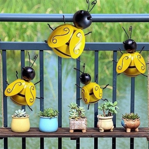 4pcs metal bumble bee - metal,