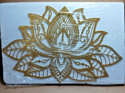 Mandala metal wall - 3d,