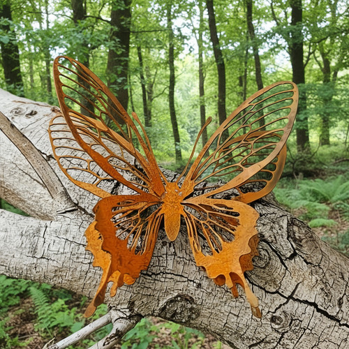 Metal butterfly wall art - 3d,