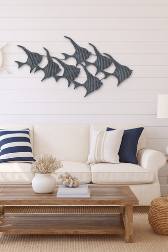 Large metal wall - large, 3d