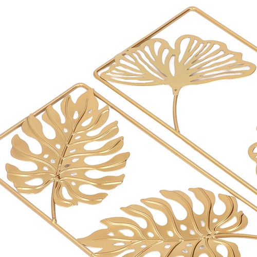 Metal wall art decor - metal, 2pcs