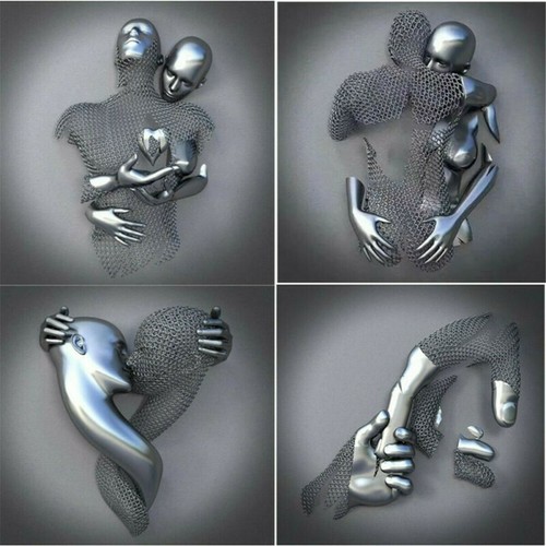 Love heart wall art - love, 3d