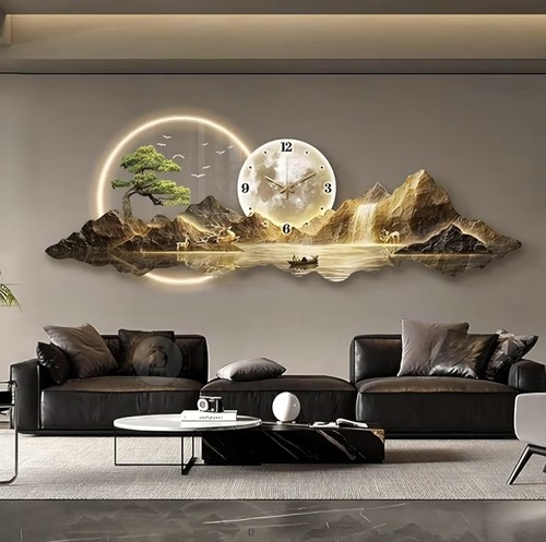 Metal wall art with led - art,