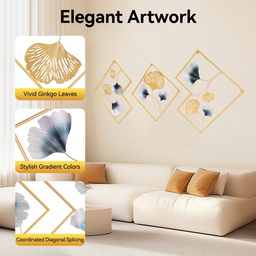 3pcs metal wall - metal,