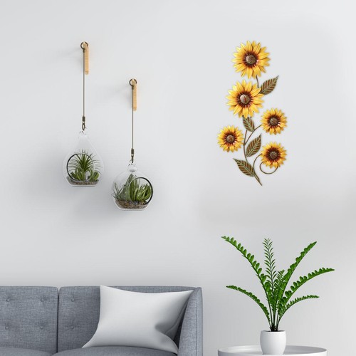 Metal sunflower garden - 3d,