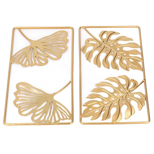 Metal wall art decor 2pcs - metal,