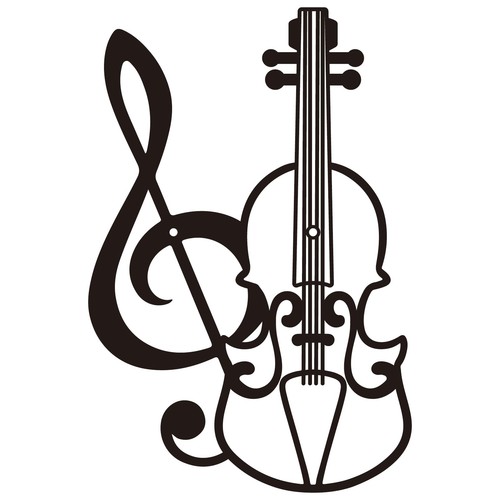 Pressinart guitar metal wall - guitar,