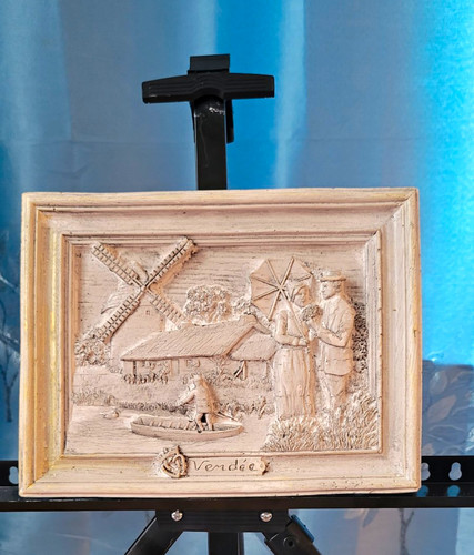 Handmade plaster wall art - 3d,