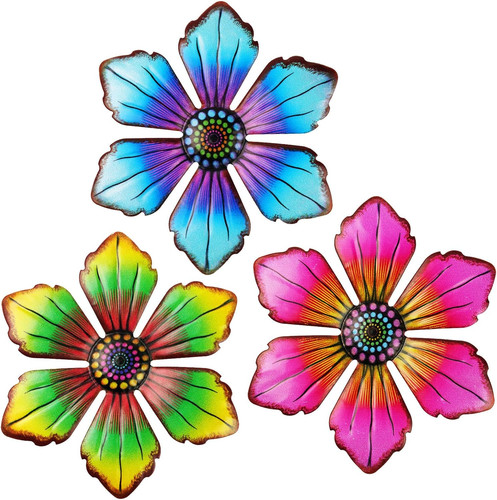 Metal flowers wall decor - flowers, decor,