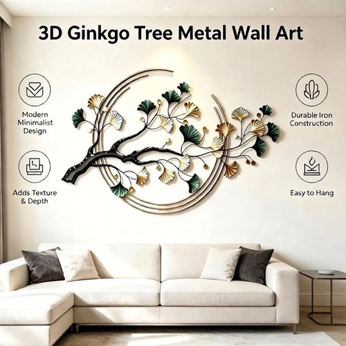 Metal flower wall - metal,