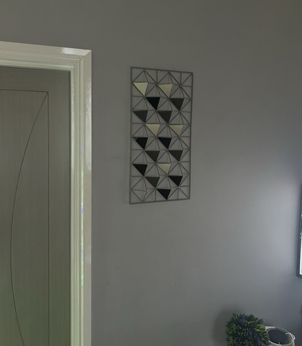 Stunning geometric metal wall - stunning,