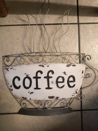 Metal coffee wall - wall,
