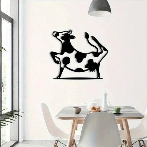 Metal cow wall art - cow,