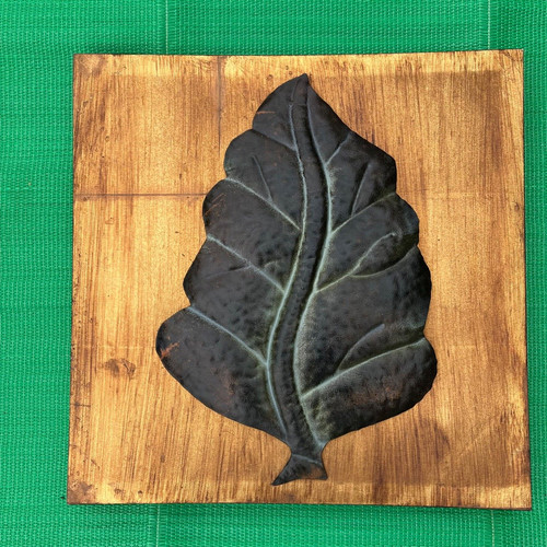 Single leaf wall art matt - single, 3d