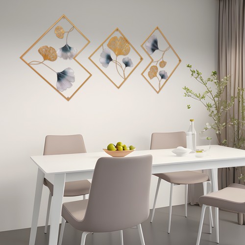 3pcs metal wall art - metal,