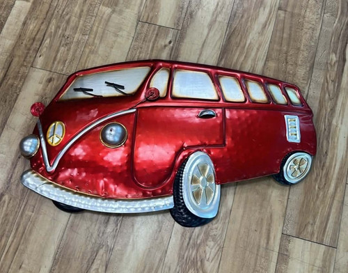 Metal camper van - wall, art