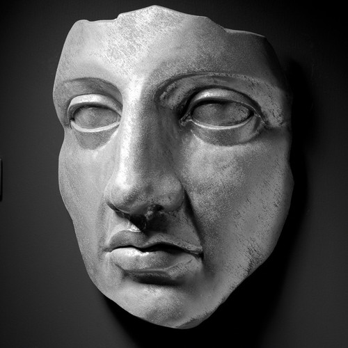 Extra large wall art face - 3d,
