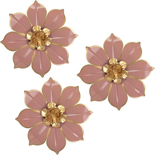 3pcs metal flowers wall - 3pcs, 3d
