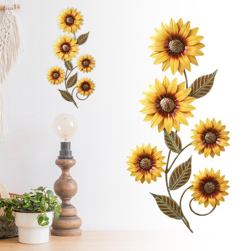 Metal sunflower wall art - metal,