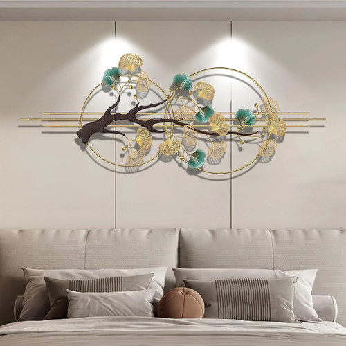 Handmade metal ginkgo leaves - metal,