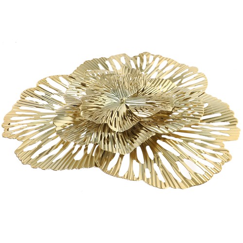 Reusable metal flower wall art - metal,